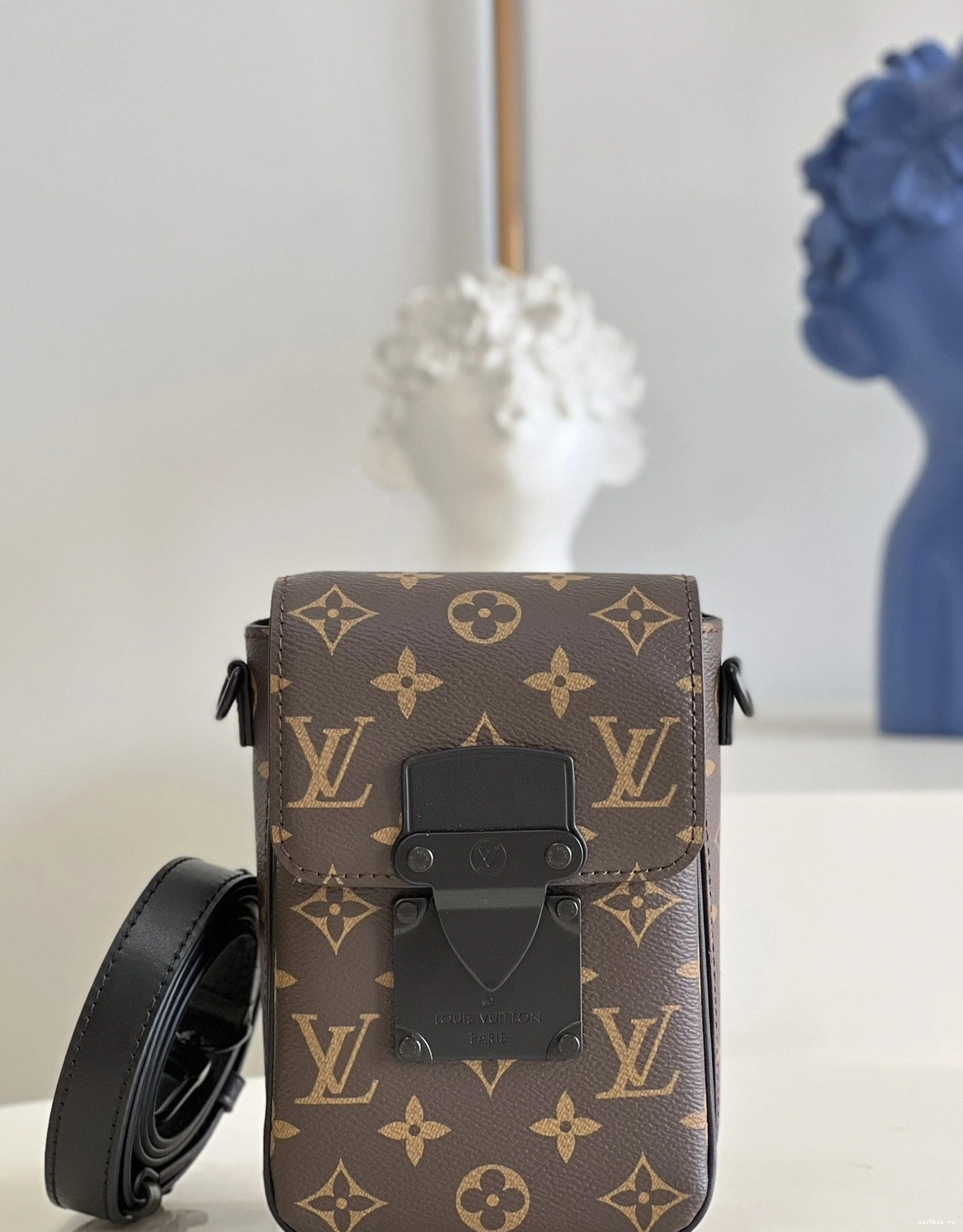 WIS VERTICAL WALLET VUITTON LOUIS WEARABLE S-LOCK 0212